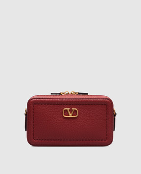 Valentino Червона шкіряна сумка крос-боді ALLTIME з емблемою VLogo Signature 6W2P0AI5RZR