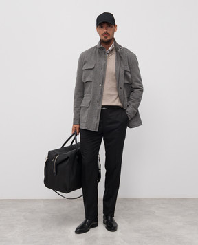 ISAIA Коричнева сорочка в клітинку IM10TCC9888