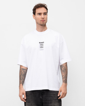 Vetements Белая футболка с принтом логотипа UH76TR650Wm