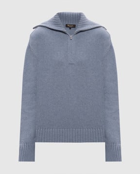 Loro Piana Блакитний светр Parksville з кашеміру FAN3805