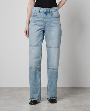 Helmut Lang Блакитні джинси з акцентними швами O01DW207