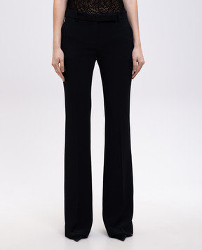 Alexander McQueen Черные брюки клеш 830045QEAAA