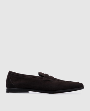 Canali Коричневі замшеві лофери RB01107661210E