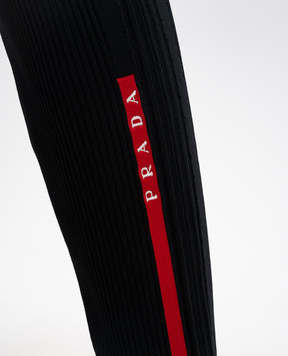 Prada Чорні легінси Tech Rec Re-Nylon 1220481X79
