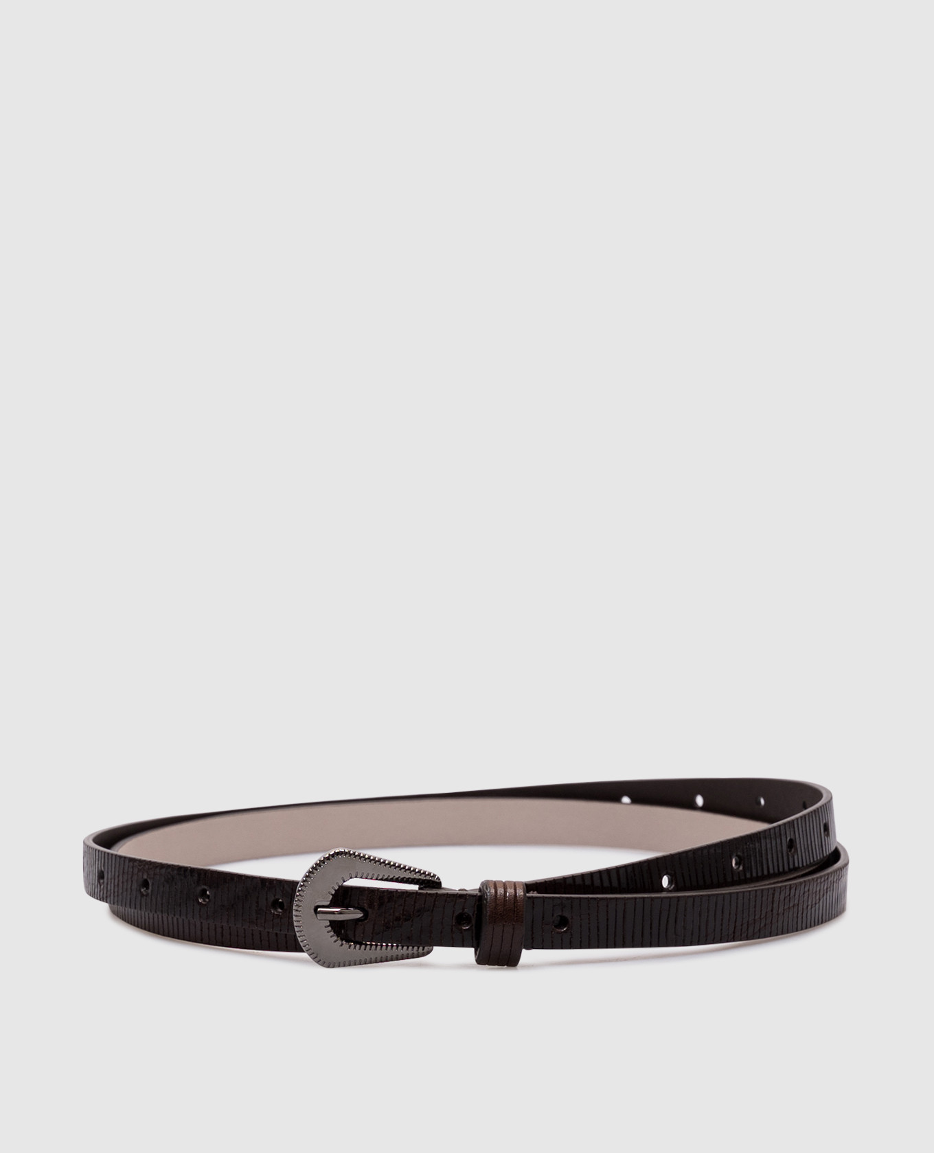 

Коричневый кожаный глянцевый пояс, Ремни