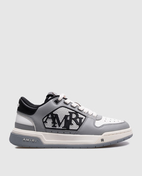 AMIRI Серые кожаные кроссовки Classic Low с логотипом AWFOSR1073