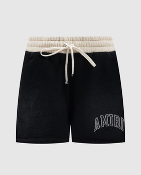 AMIRI Черные шорты с винтажным эффектом AWJYSH1005