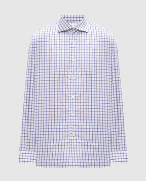 ISAIA Белая рубашка в клетку IM10TCC9458
