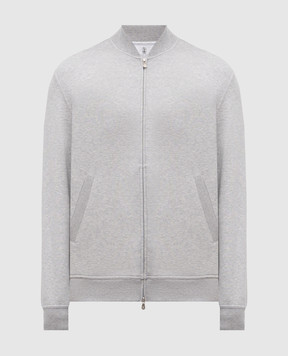 Brunello Cucinelli Серая спортивная куртка MM8319072G