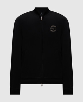 Brunello Cucinelli Черный бомбер с логотипом MM8319037G