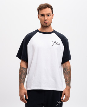 Rhude Белая футболка с вышивкой логотипа RHPF24TT12012