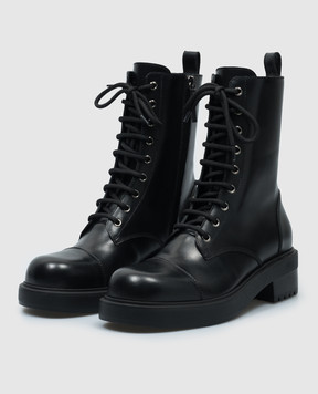 Giuseppe Zanotti Черные кожаные ботинки Morris I470013