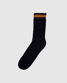 Etro Сині шкарпетки з вовни WAVA0004AV391
