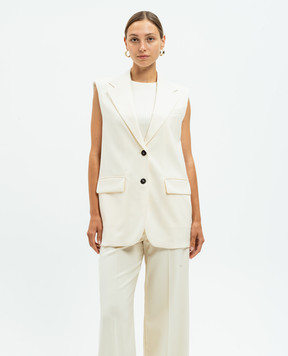Max Mara Weekend Бежевый жилет DONNA из шерсти DONNA