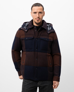 Moncler Коричневая пуховая куртка Ladurns из шерсти J20911G000245980H