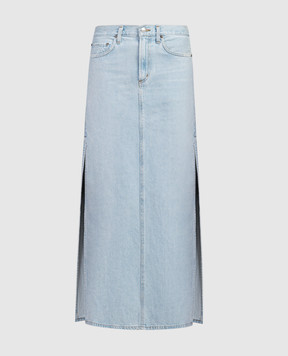 AGOLDE Голубая джинсовая юбка Astrid с разрезами A30571601