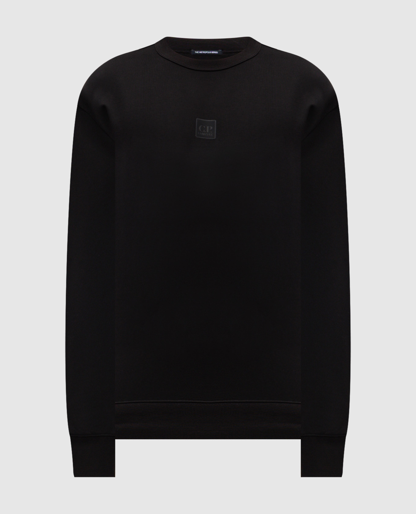 

Черный свитшот с фактурным логотипом, Свитшоты