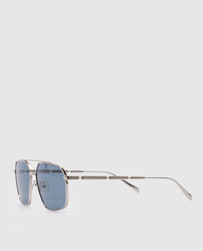 Alexander McQueen Сріблясті сонцезахисні окуляри-авіатори Pilot з логотипом 810714I3330