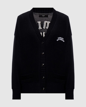 AMIRI Чорний кардиган з логотипом AWKNCD1027