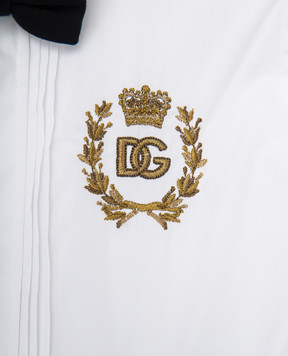 Dolce&Gabbana Детский комплект из рубашки и брюк с вышивкой логотипа L11O93G7N6J