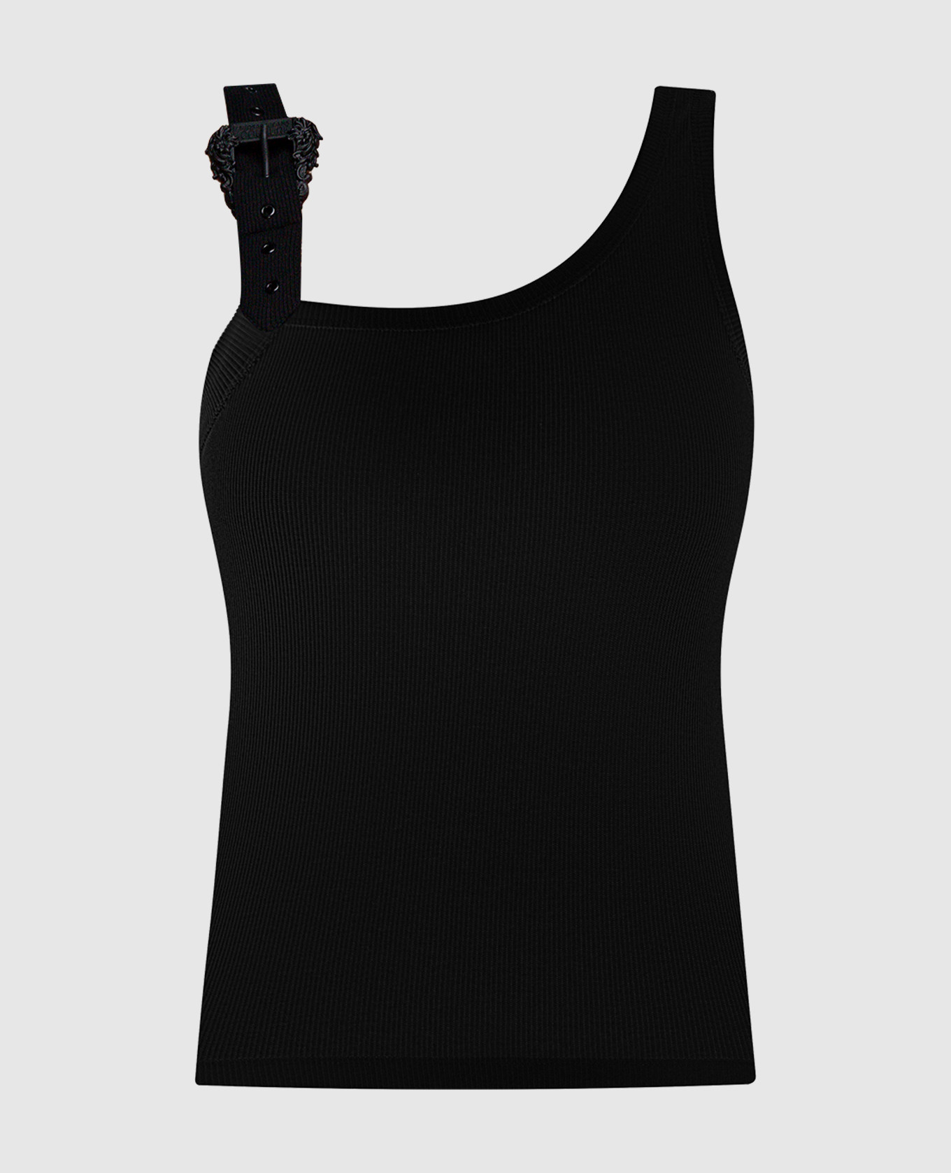 Black ribbed top with Barocco buckle