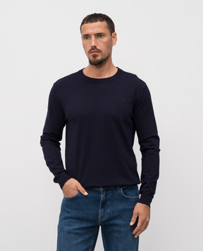 Trussardi Синій джемпер з вишивкою емблеми M0168000018NMK601K01