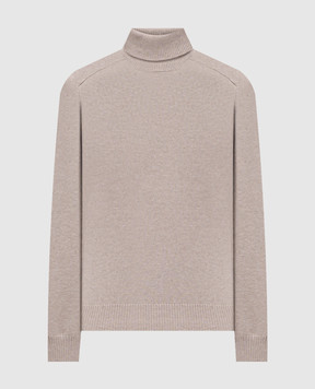 Brunello Cucinelli Бежевий светр з кашеміру M22707003