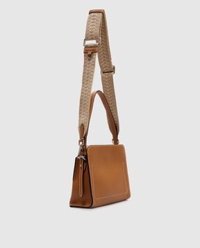 Gianni Chiarini Коричнева шкіряна сумка Asia Double BS11235RNGDBLNAETN