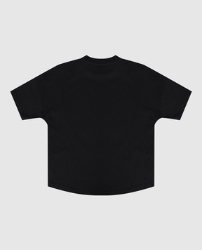 Palm Angels Дитяча чорна футболка Punk Bear PBAA002F25JER00212+