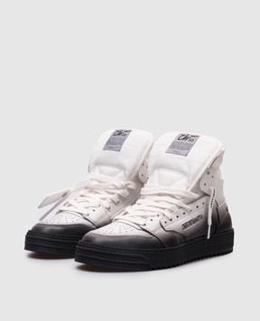 Off-White Білі шкіряні хайтопи 3.0 Off Court OMIA065S25LEA004