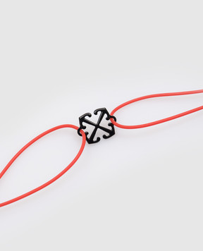 Off-White Червоний браслет Arrow OMOA10AC99MET001