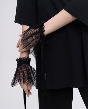 Ann Demeulemeester Черные манжеты Kepu из кружева B0012902RB042