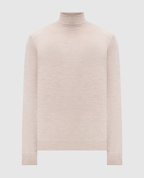Brunello Cucinelli Меланжевый гольф из шерсти и кашемира бежевого цвета M2400103