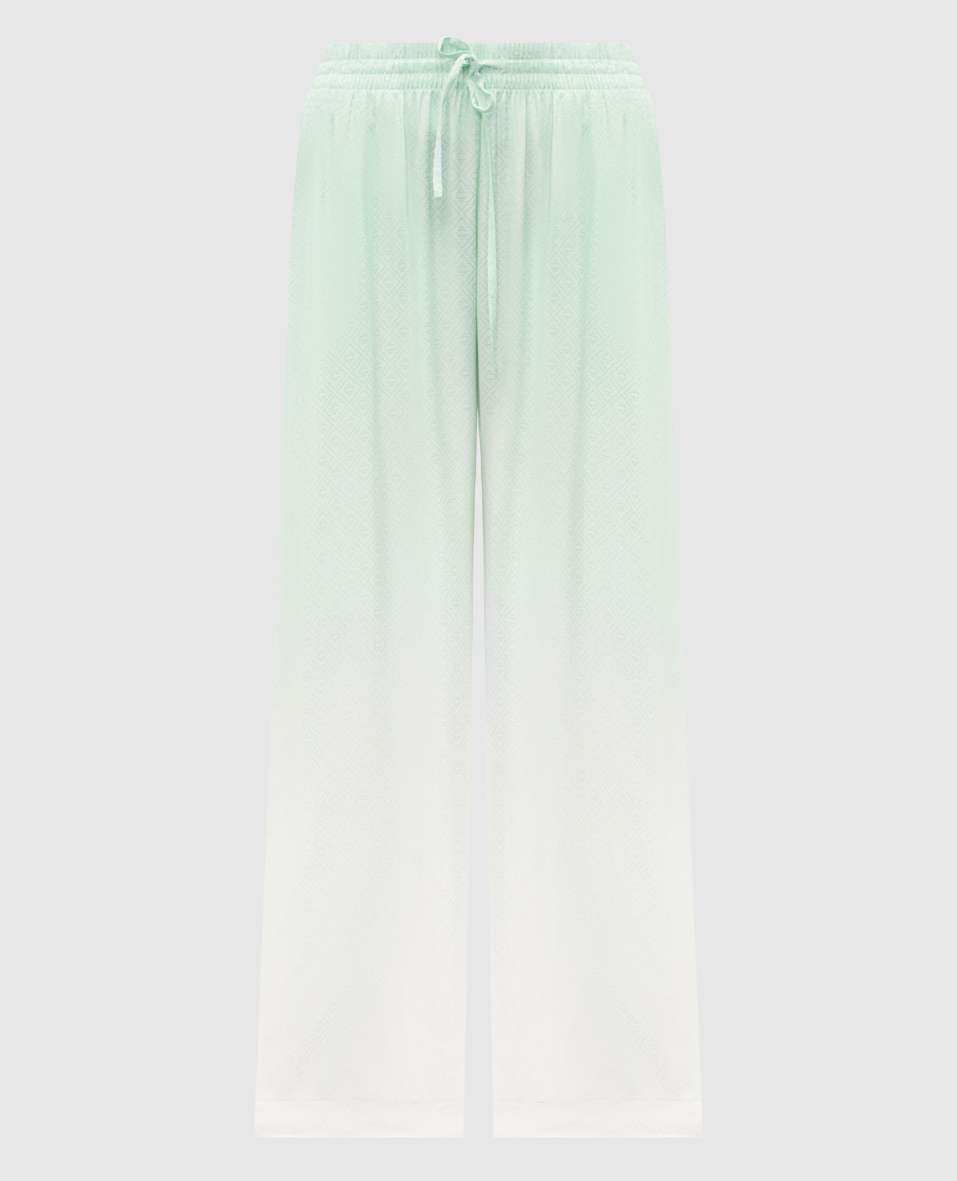 

Белые брюки с эффектом градиента, Белый, Прямые брюки