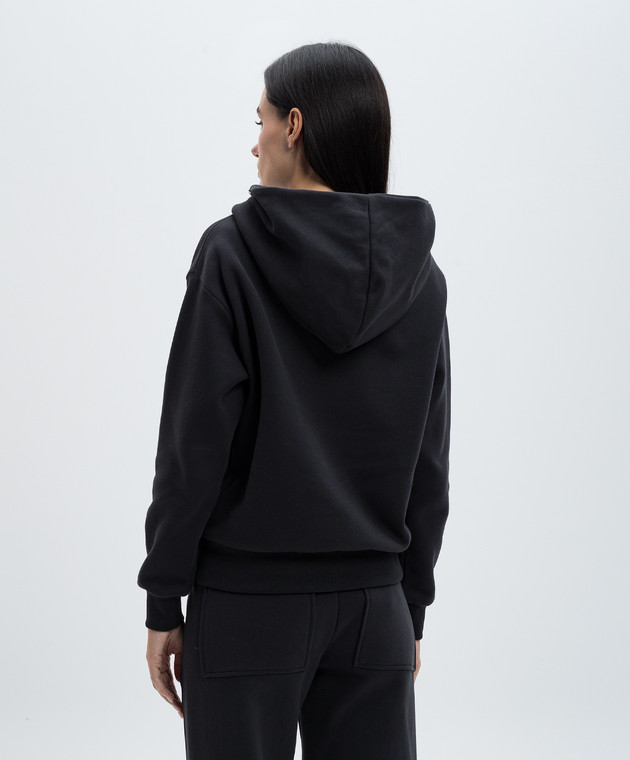 Dondup Черная спортивная куртка с логотипом F491KF0237DXXX изображение 4