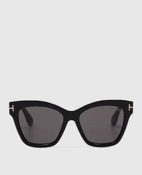Tom Ford Чорні сонцезахисні окуляри Elvira з логотипом FT12175501A