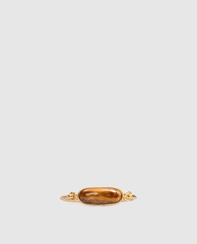 House of Fou Золотистий браслет Lake Cuff Amber FUFUCUFF