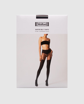 Wolford Чорні колготи Garter belt 17630