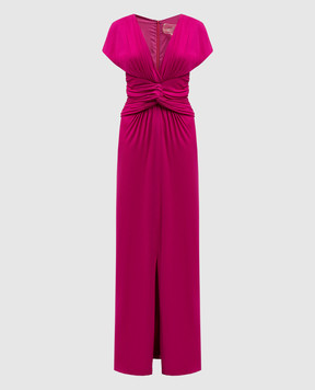 Giambattista Valli Рожева сукня із шовку з драпіруванням V2MH341