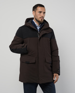Stefano Ricci Коричнева куртка з нашивкою логотипа M6J4400080PA003R