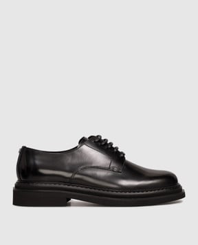 Dolce&Gabbana Чорні шкіряні глянцеві дербі A10880A1203