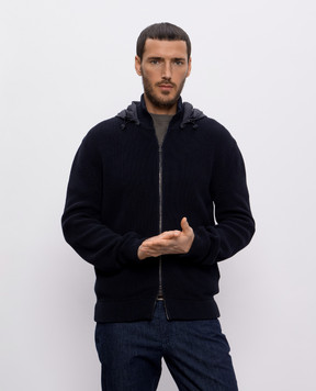 Herno Синий кардиган MC000188U72083