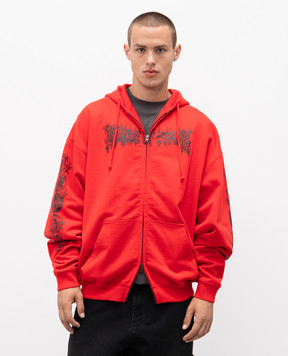 Vetements Червона спортивна куртка Cradle of Filth UCF76ZU300R