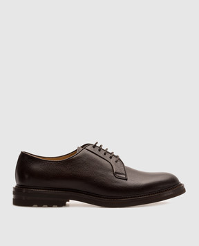 Brunello Cucinelli Коричневые кожаные дерби MZUNAIX810