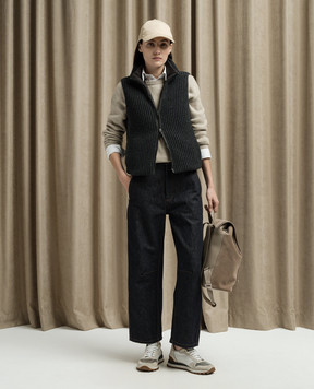 Brunello Cucinelli Двухсторонний жилет с цепочкой мониль M52570006P