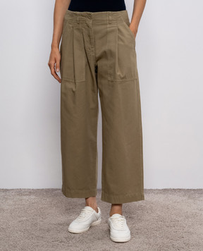 Max Mara Weekend Брюки VISTA цвета хаки VISTA