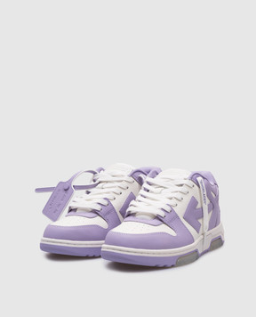 Off-White Фіолетові шкіряні кросівки Оut Оf Оffice OWIA259F24LEA003