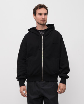 Alexander McQueen Черная спортивная куртка с логотипом 839217QTADU