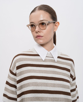 Brunello Cucinelli Бежеві сонцезахисні окуляри Pigalle MOCGEMMS04