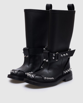 Alexander Wang Черные кожаные сапоги DIXON 30424B027